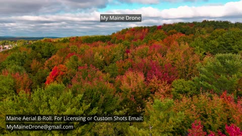 Maine B-Roll (No Sound) Fall Foliage in Gray, Maine Video 1