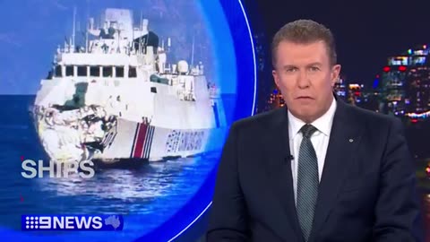 Chinese ships collide while pursuing Philippine vessel 9 News Australia