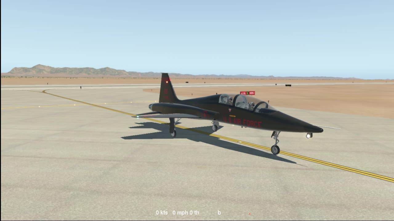 the Northrop T-38 Talon on KIWA - Freehand - Xplane 11 - Ubuntu Gaming -