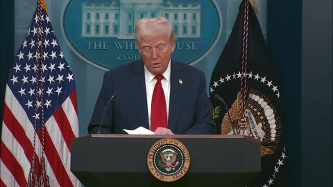 President Trump Holds Press Briefing on Aviation Disaster