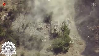 Ukrainian Mig-29 Turns Russian Drone Base into Smoking Crater