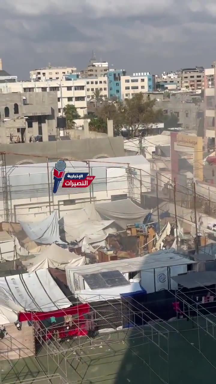 First moments of the Israeli bombardment that targeted displaced families