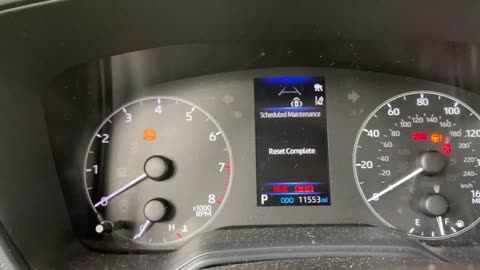 2024 Totora Corolla - Maintenance Reset