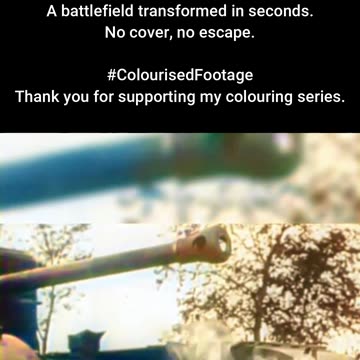 Churchill Crocodile Flamethrower Tank Test #ColourisedHistory