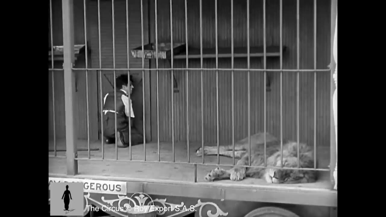 CHARLI CHAPLIN _THE LION CAGE-FULL SCENE (THE CIRCUS,1928
