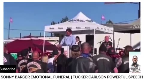 Tucker Carlson at Sonny Bargers send off
