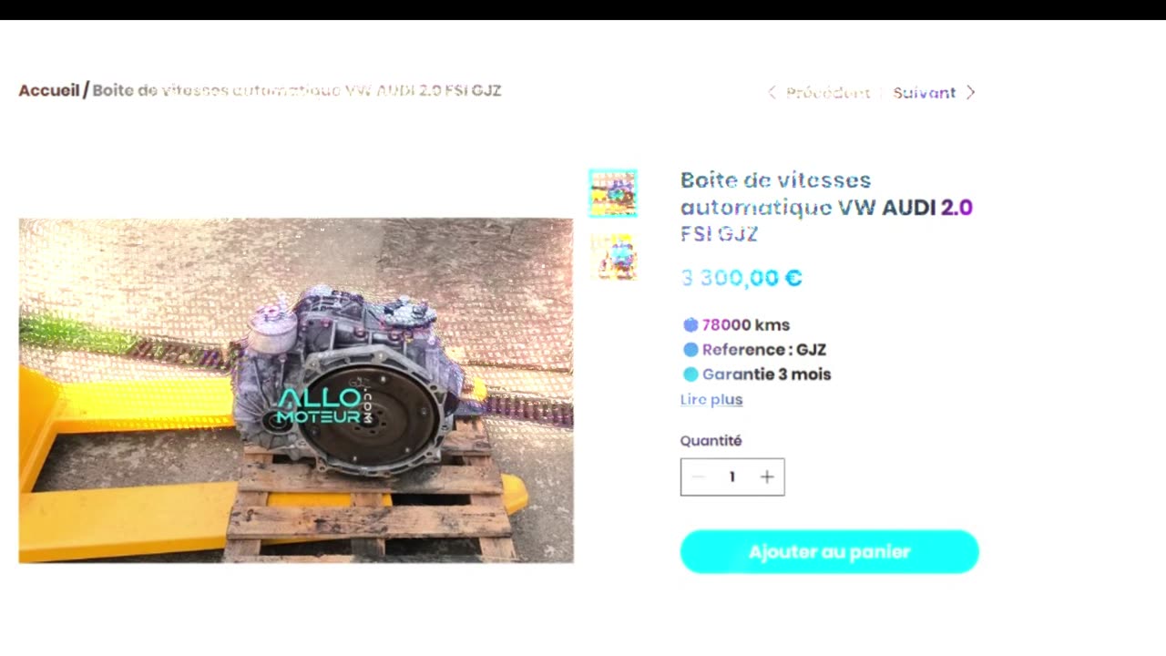 ALLOMOTEUR.COM - Boite de vitesses automatique VW AUDI 2.0 FSI GJZ