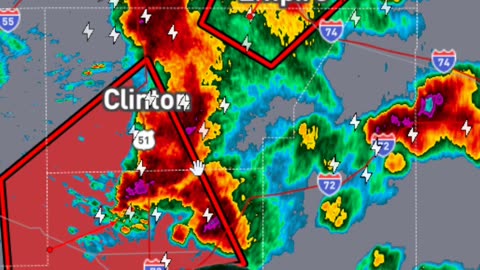 🚨 Tornado Warning – Dangerous Storm Over Tullahoma & Winchester TN #shorts #tornadowarning #weather