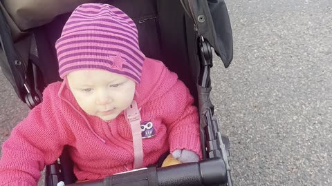 Baby Kayla & Mommy Drive to Pick Up Big Sister Kiara 🚗💛