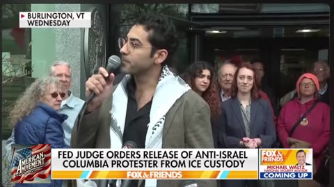 Pro Hamas protester sends message to Trump