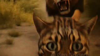 Cat Vlogs While Escaping a Lion!