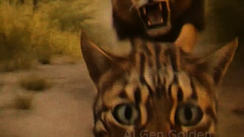 Cat Vlogs While Escaping a Lion!