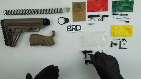 Alpha AR-15 Lower Build Kit | Complete LPK + Stock Kit from Black Rifle Depot
