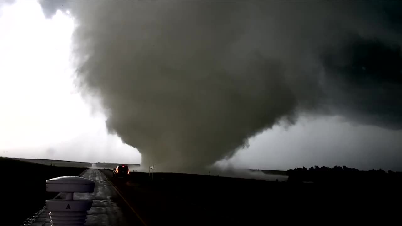 WATCH: Closer view of the tornado near Watertown, South Dakota.