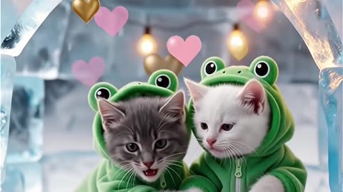 Sweet Winter Cat View 🍬🎄 #cat#cat #cute #cats #love #friends #winter