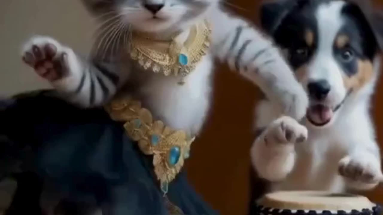 Cat Dancing Like No One's Watching! 😻 #BabyCatDance"BabyCatFun"cat video