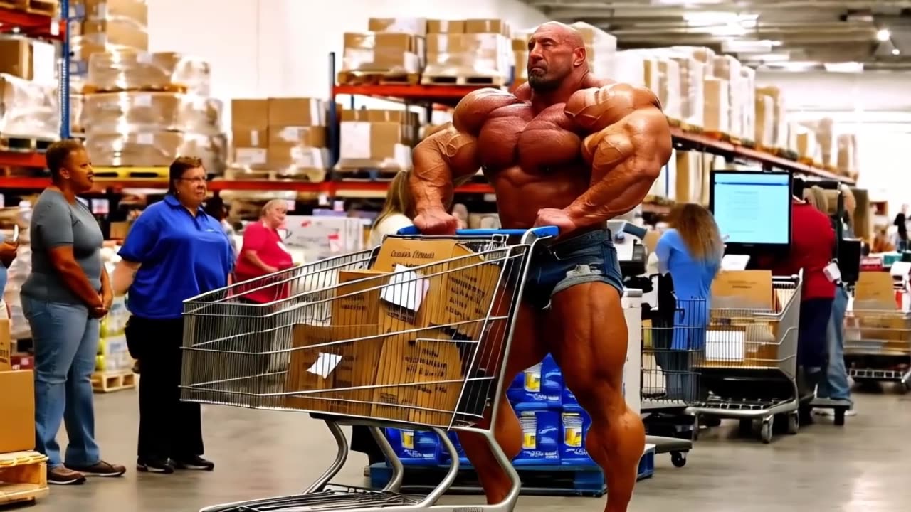 WHEN A BODYBUILDER TAKES OFF HIS SHIRT IN PUBLIC