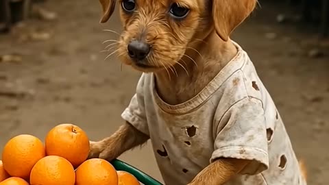 Sad moment with a dog neural network
