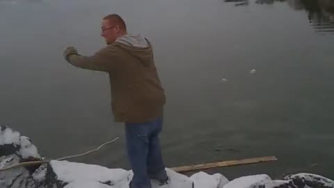 throwing logs in water episode one