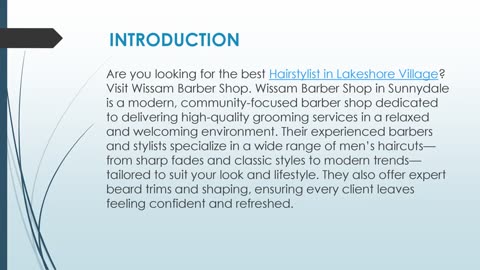 Best Hairstylist in Lakeshore Village