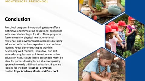 Exploring Nature-Based Preschool Programs