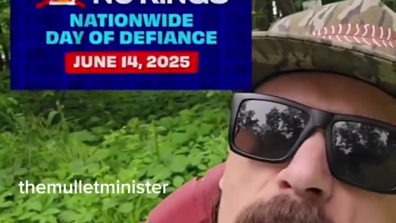 American “I just found out this No Kings protest