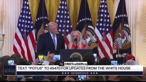 President Trump brings his biggest Donor on Stage, Billionaire Miriam Adelson