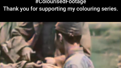 Soldier with Grenade — A Close Call #ColourisedHistory