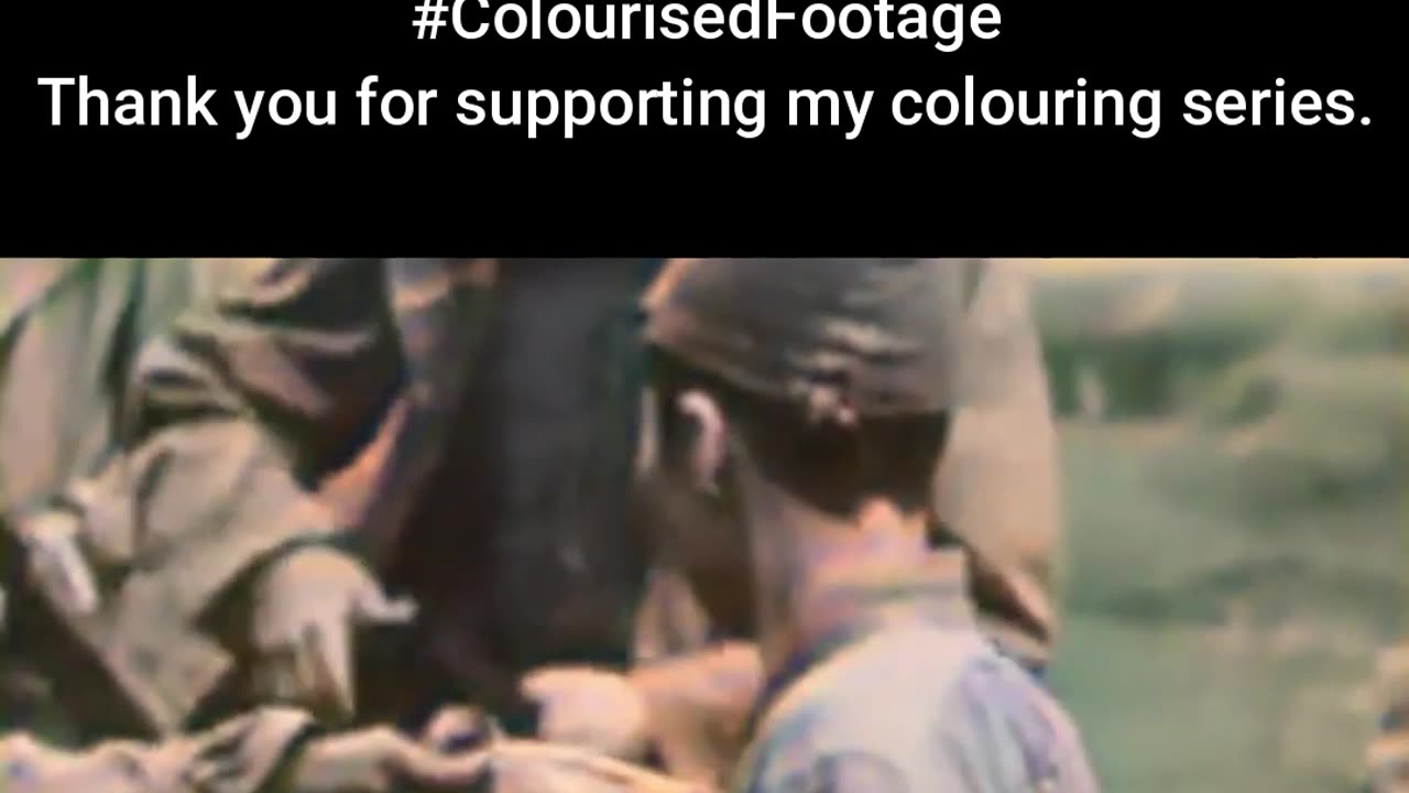 Soldier with Grenade — A Close Call #ColourisedHistory