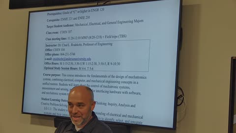 Mechatronics: Class Introduction