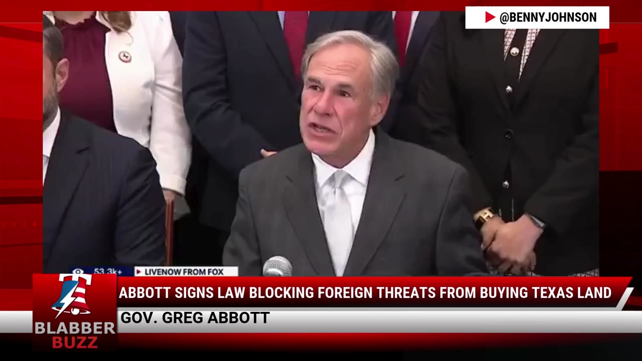 Abbott Signs Law Blocking Foreign Threats from Buying Texas Land