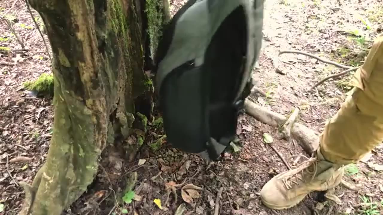 Cooking Chicken roll in nature