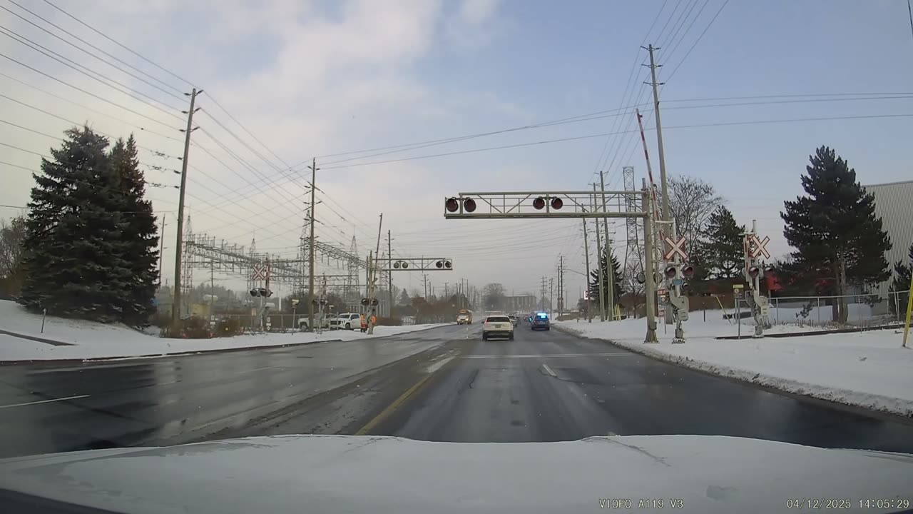[4K] Accident on Mulock Dr at Newmarket, ON. CA.