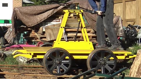 Railroad Handcar Burnout