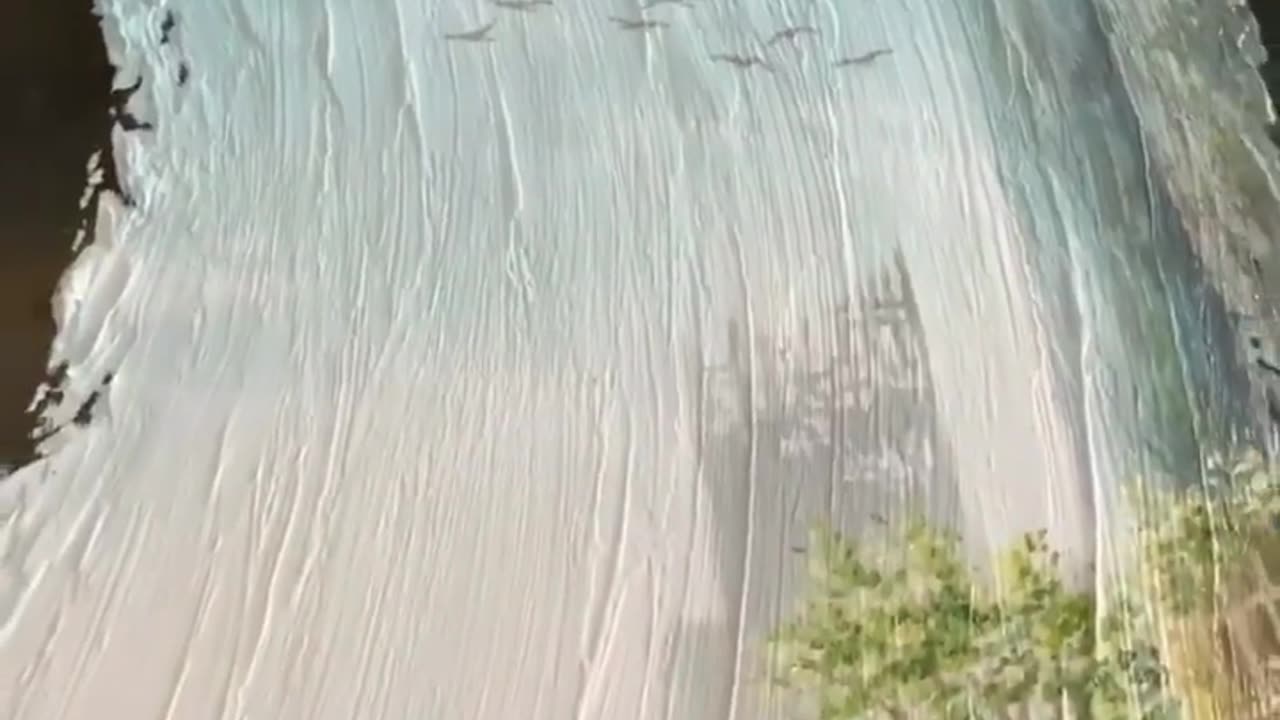 This artist decided to paint over his old painting to make it look even better