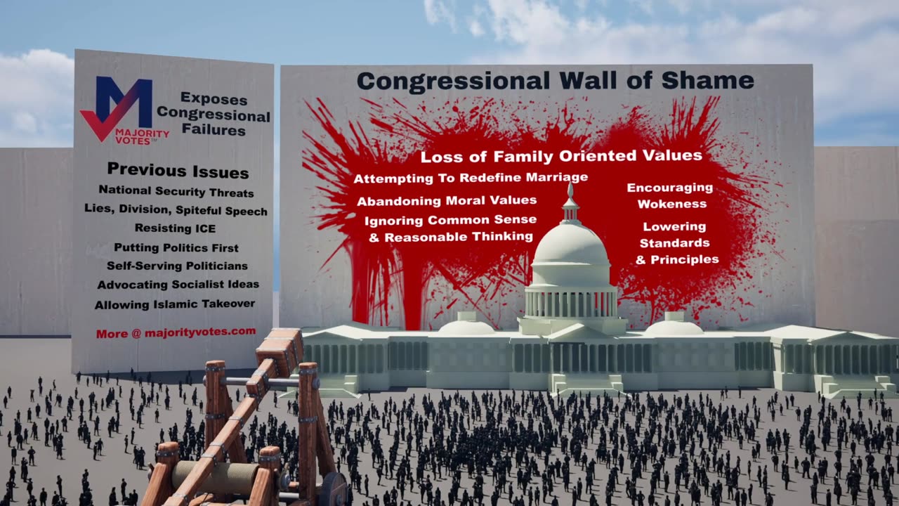 Loss of Family Oriented Values Congressional Wall of Shame
