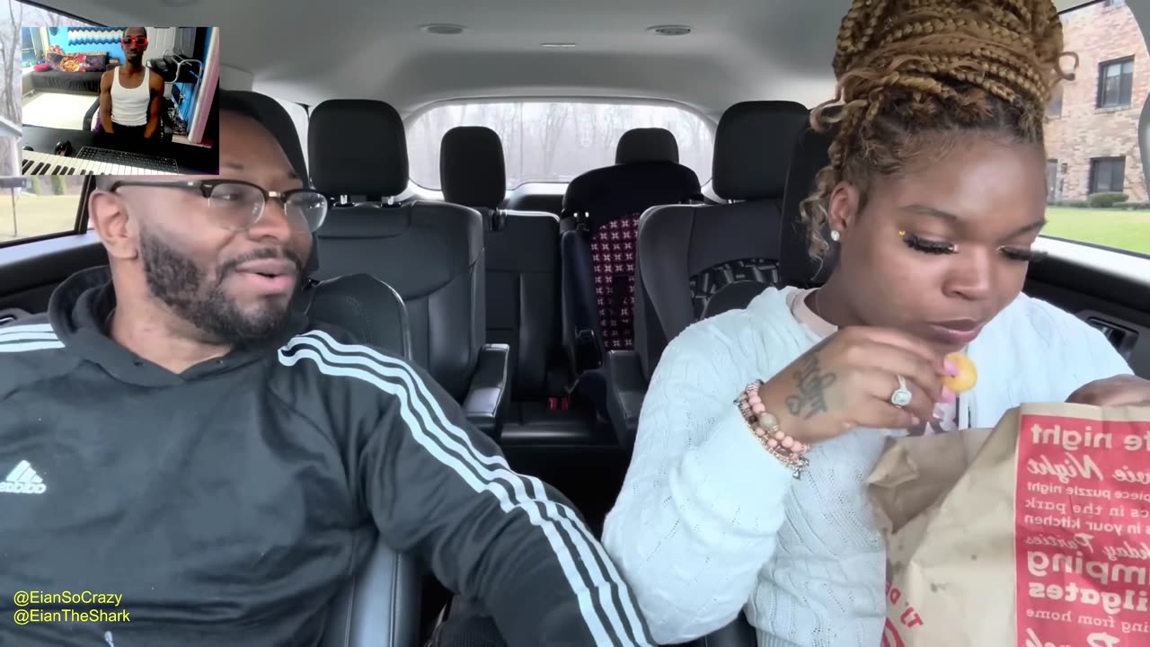 Donn & Decia EATING DEE’S FOOD WHILE SHE’S IN THE GAS STATION GETTING DRINKS Bad Idea Reaction