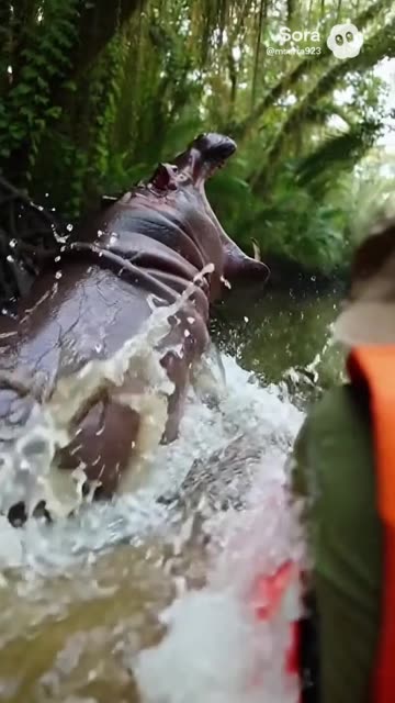 The River Bend - Hippo Charge