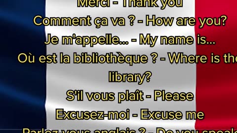 10 useful phrases in French. #frenchlanguage #french