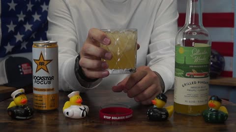 Mark Bennett Jr - Salt Water Woody Grilled Pineapple Rum & Rockstar Orange Pineapple Energy Drink