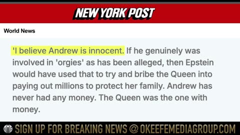 Royal Family Advisor’s Tape Exposes Prince Andrew’s Alleged Ties to Jeffrey Epstein