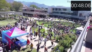 Two video combined for continuous and uninterrupted sequence from Charlie was struck