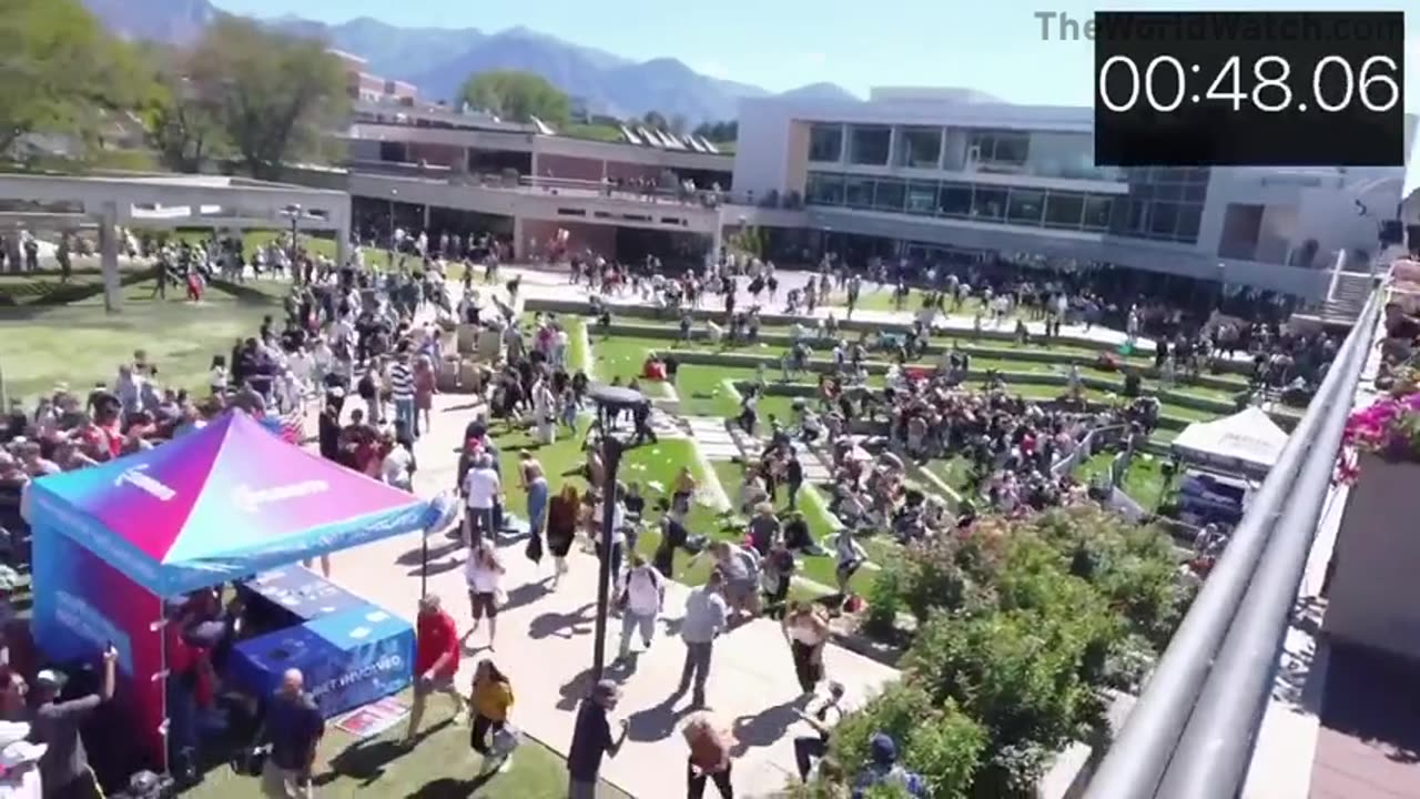 Two video combined for continuous and uninterrupted sequence from Charlie was struck