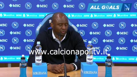Napoli-Genoa 2-2 11/5/25 conferenza stampa Patrick Vieira