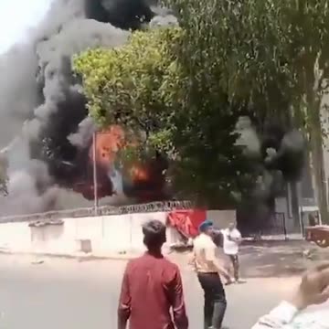 New footage shows the moment the sole survivor of India air craft crash crawled out