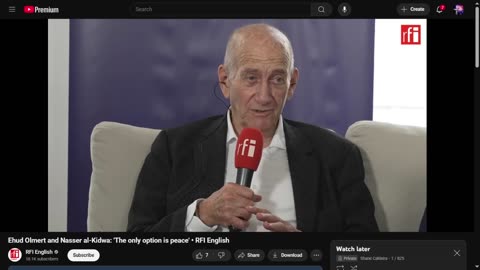 Ehud Olmert Ushers In Two State Solution - A Possible Prophecy?