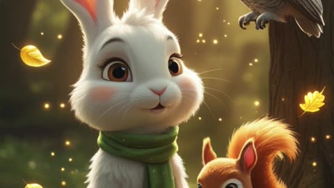 The Bunny and the Golden Leaf 🍂 | Urdu Moral Story for Kids | Bunny with a Golden Heart