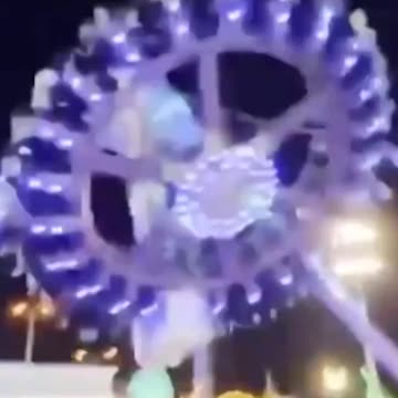 A ride in an amusement park in Saudi Arabia snapped mid-air