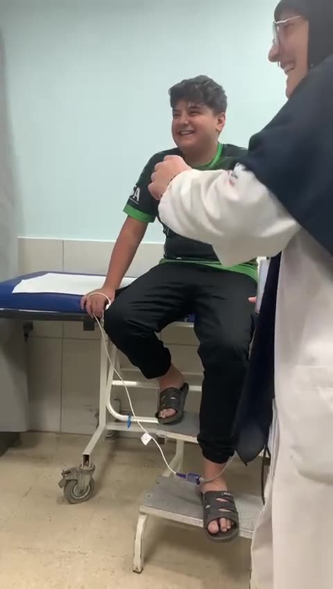 A boy arrived at the hospital in Lebanon When he whistles.