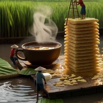 Sailing through breakfast paradise on a tiny boat with a stack of ! 🥞⛵️ #pancakeparadise #sailaway